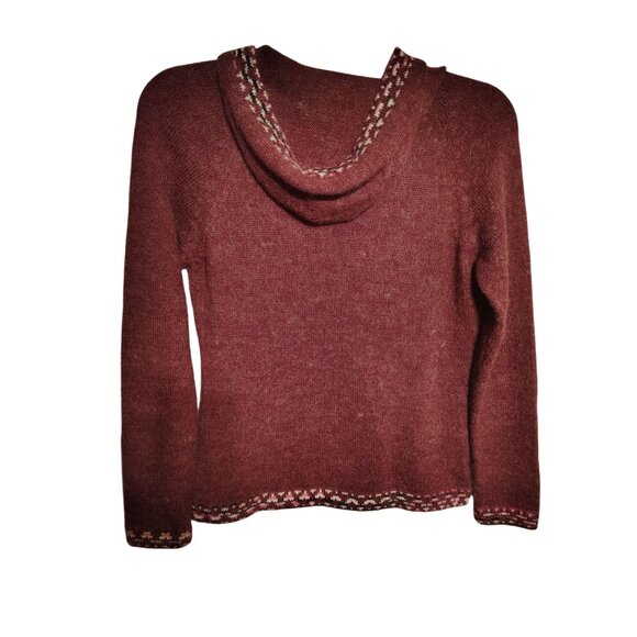 The Alpaca Connection Small Hooded Sweater, Light Purple Kangaroo Pocket - Picture 5 of 5